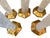 A striking and highly decorative set of five vintage natural rock crystal tower points, each individually formed from...