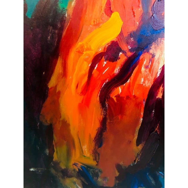 1970s Vintage Javier Cabada Monumental Painting For Sale - Image 4 of 10