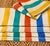 Mid 20th Century Mid 20th Century Mid-Century Modern French Striped Tea Towel Napkins - Set of 6 For Sale - Image 5 of 10