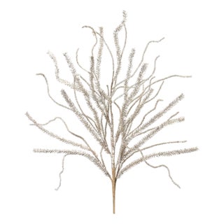 Glittered Pine Tinsel Branch (Set of 2) For Sale