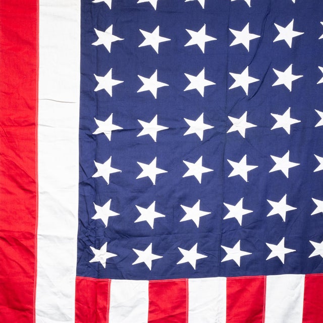 American Large Valley Forge American Flag With 48 Stars c.1940-1950 For Sale - Image 3 of 6