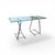Wonderful and unique pair of Mid-Century paperclip trestles entirely crafted in curved tubular chromed steel. These...