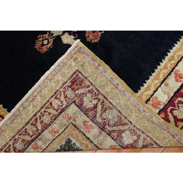Early 20th Century Antique Zabihi Collection Turkish Ghiordes Floral Rug - 4'4" x 5'10" For Sale - Image 5 of 8