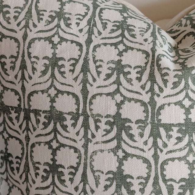 Not Yet Made - Made To Order Penny Morrison Ashok Green Floral Pillows, 22" For Sale - Image 5 of 6