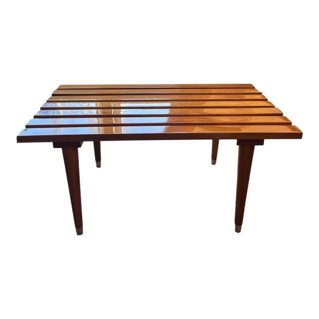 Small Mid Century Modern Bench / Cocktail Table After George Nelson For Sale