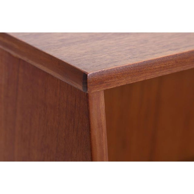 Wood Vintage Teak Cabinet with Secretary and Sliding Doors For Sale - Image 7 of 16