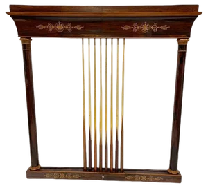 19th Century French Wall Mounted Cue Rack, 1860s
