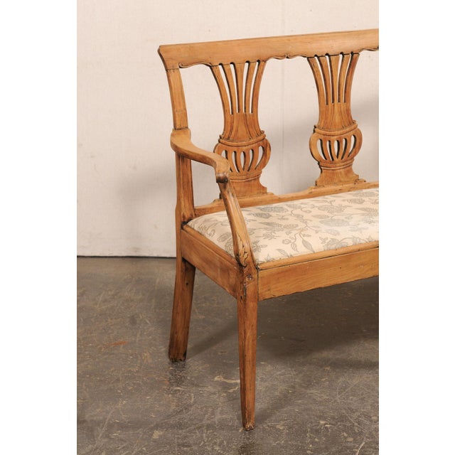 Late 18th C Italian 4-Chair Back Sofa Bench For Sale - Image 11 of 11