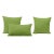 Contemporary Green Outdoor Throw Pillows - Set of 3 For Sale - Image 3 of 3