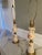 Pair of Early 19th Century Floral Ceramic Lamps With Arms For Sale - Image 4 of 7