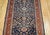 Antique Persian Farahan Sarouk Runner, Hand-Knotted Wool, All-Over Geometric Pattern, Navy & Rust, 4x10 For Sale - Image 11 of 16