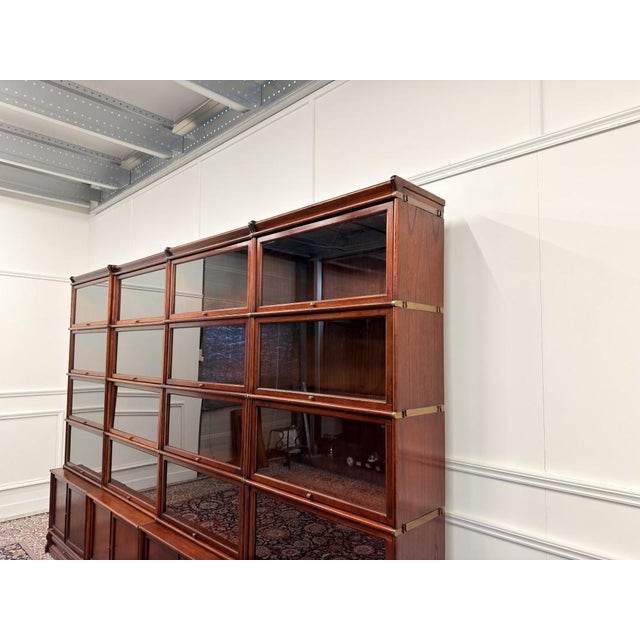 English Bookcase from Globe Wernicke, Set of 4 For Sale - Image 9 of 18