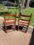 Early 20th Century American Ladder-Back Wood and Hide Chairs. For Sale - Image 11 of 12