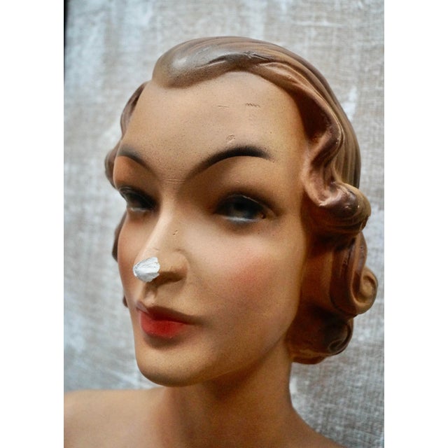 Vintage Mannequin Lubé Paris Bust, 1930 For Sale - Image 6 of 9