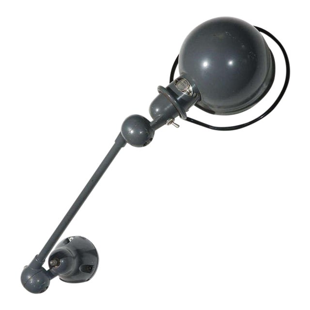 Vintage Jielde Factory French Industrial Metal Lamp For Sale