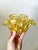 1950s Barovier & Toso Murano Yellow Spots Gold Flecks Italian Art Glass Flower Form Bowl For Sale In Dallas - Image 6 of 16