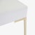 Not Yet Made - Made To Order Astor Petite Brass Ottoman in Snow Velvet by Montage For Sale - Image 5 of 7