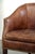 English Cognac Cowhide Leather Occasional Chairs, Set of 2 For Sale - Image 4 of 14
