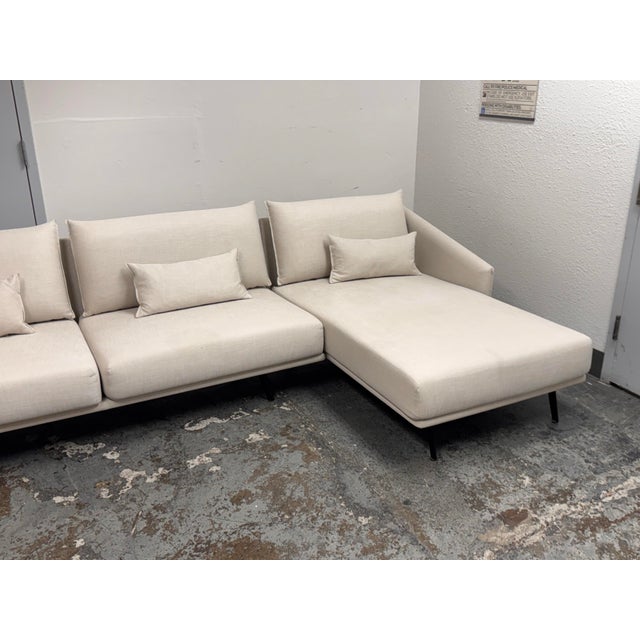 2010s Stua for Design Within Reach Costura Sofa + Chaise Lounge For Sale - Image 5 of 12