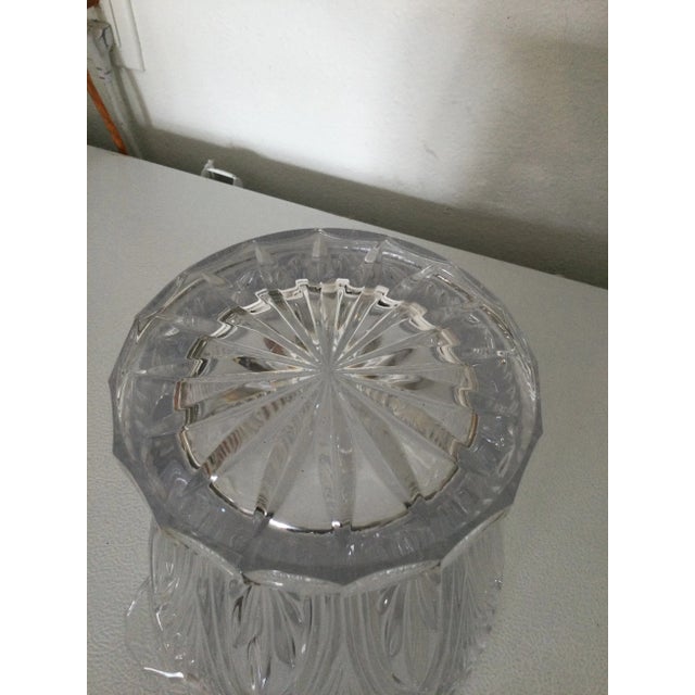 Transparent Vintage Cut Crystal Champagne or Wine Ice Bucket For Sale - Image 8 of 10