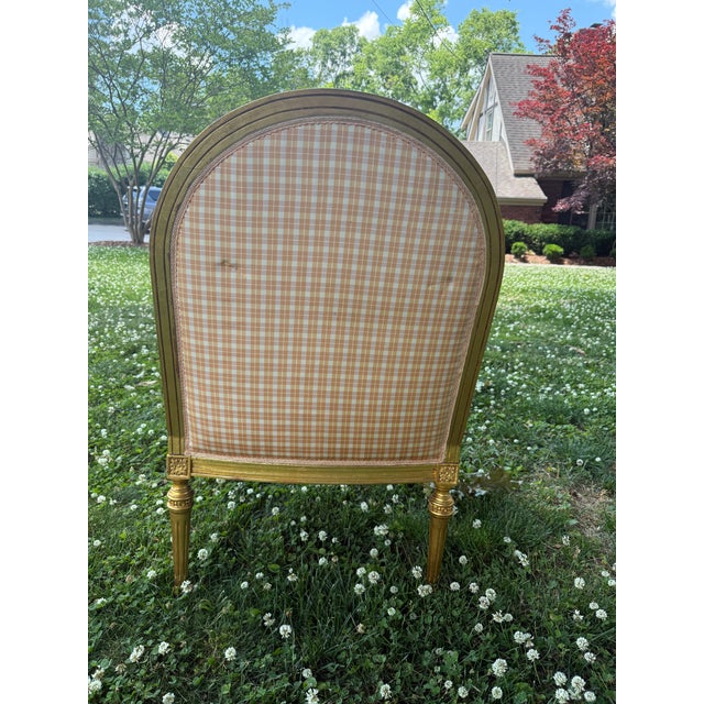 Gilded Louis XVI-Style Armchair For Sale - Image 12 of 12