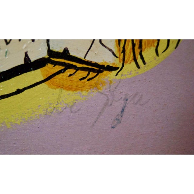 Deuteronomy, Late 20th-Century, Abstract Mixed Media on Wood by George De Goya, 1976 For Sale - Image 10 of 11