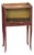 Red Chinoiserie Decorated Side Table For Sale