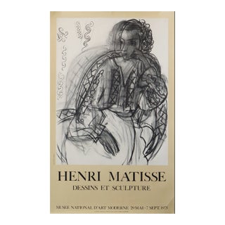 1975 French Exhibition Poster - Henri Matisse, Dessins Et Sculpture at Musée Nationale d'Art Moderne For Sale
