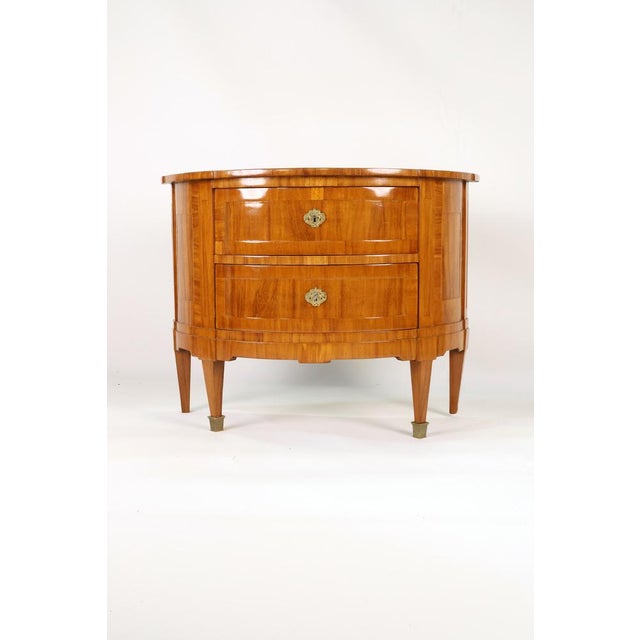 Demi Lune Chest of Drawers in Mahogany, 1810 For Sale - Image 11 of 11