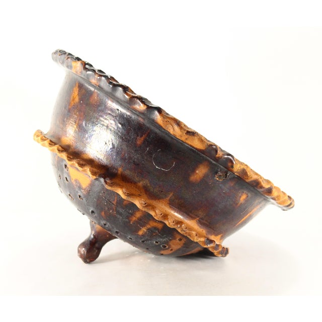 Circa 1900 Barrio De La Luz Puebla Pottery Hanging Planter Cache Pot Barro Vidriado For Sale In Houston - Image 6 of 18