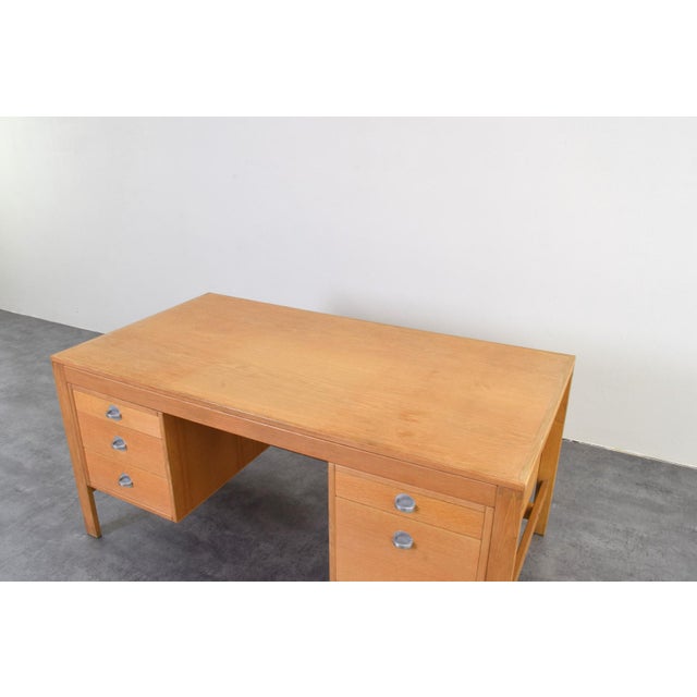 Mid-Century Oak Desk by Chr. Rasmussen for Randers Møbelfabrik, 1970s For Sale - Image 14 of 18