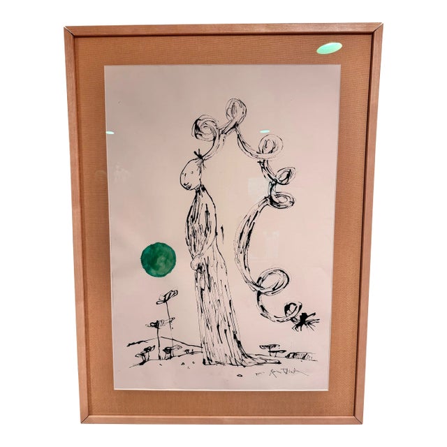 Sir Quentin Blake Original Illustration: Wayward Locks Under Coloured Suns No.1 For Sale