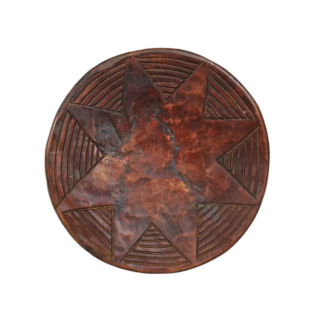 Mid 20th Century Vintage Carved Wood Tribal Mali Stool For Sale - Image 5 of 6