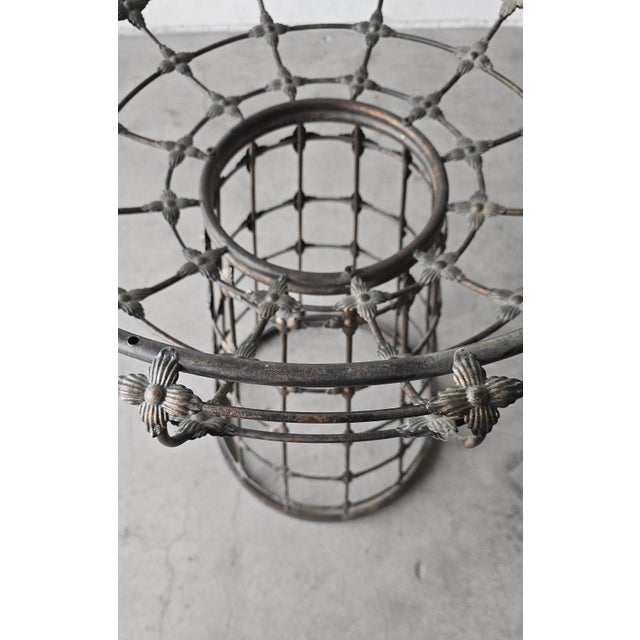 Metal Vintage Rustic European Style Garden Patio Table For Sale - Image 7 of 8
