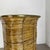 Metal Bauhaus Rattan and Brass Umbrella Stand in the style of Aubock, France, 1960s For Sale - Image 7 of 18
