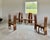 Wood Pietro Costantini for Ello Postmodern High Back Dining Chairs, Set of 8 (Italy) For Sale - Image 7 of 17