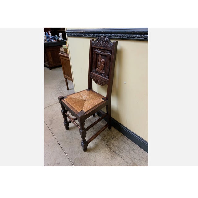 Vintage Chairs in Solid Oak, 1945, Set of 6 For Sale - Image 13 of 16