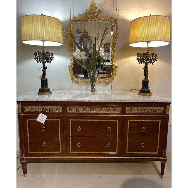 Monumental French Commodes in the Manner of Maison Jansen - a Pair For Sale - Image 10 of 11