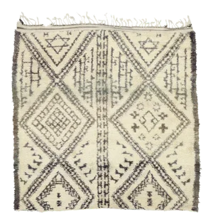 Mid 20th Century Beni M'Guild Moroccan Rug 06'08 X 06'08