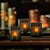 Kenneth Ludwig Chicago Green Glass Joy Candle Holder (Set of 3) For Sale - Image 4 of 4