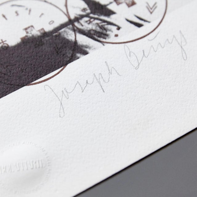 Paper Lithograph by Joseph Beuys for Bolaffiarte, 1974 For Sale - Image 7 of 11