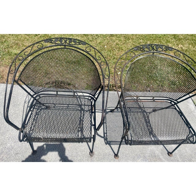 This grapevine is a harder to find Woodard pattern and these chairs have the quality and comfort we expect from them with...