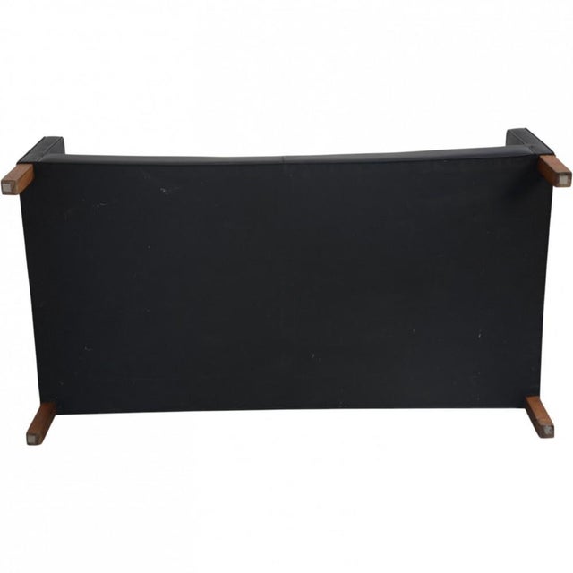2212 Two-Seater Sofa in Black Leather by Børge Mogensen, 1980s For Sale - Image 18 of 18