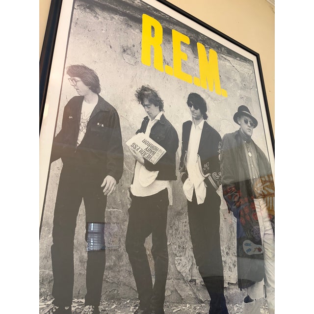 Photography Vintage Framed Poster Featuring the American Rock Band r.e.m For Sale - Image 7 of 8