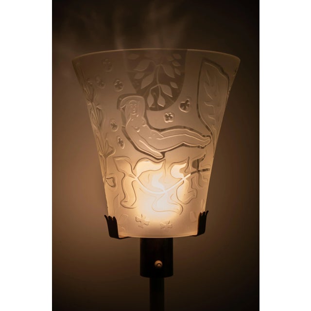 Floor Lamp by Bo Notini for Glössner & Co., Denmark, 1940s For Sale - Image 8 of 9