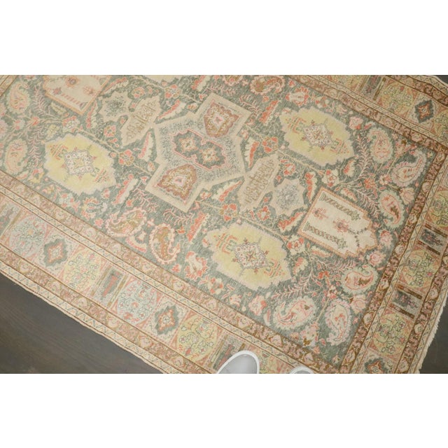 Early 20th century Turkish Keysari Rug. this piece has a silky sheen to it and is made out of mercerized cotton