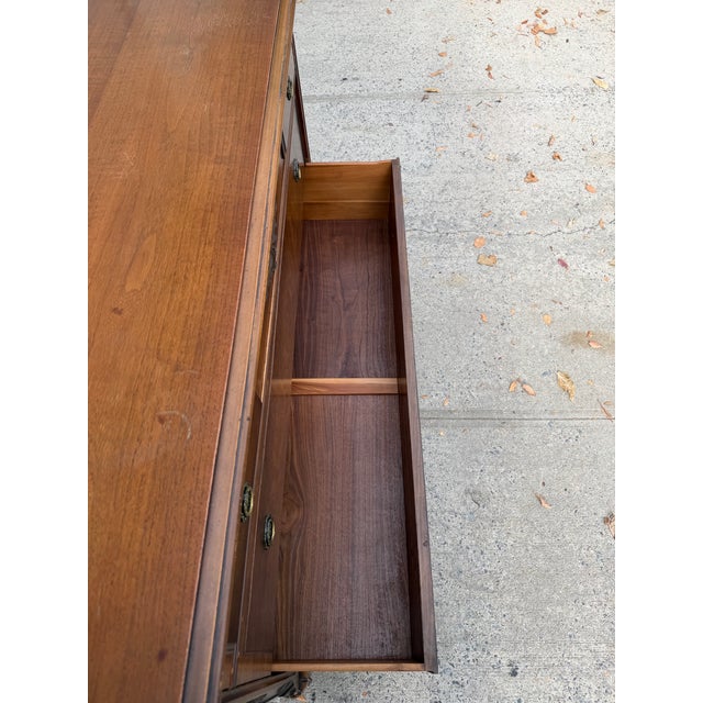 Antique Victorian Revival Walnut Dresser With Ornate Carved Details For Sale - Image 12 of 12