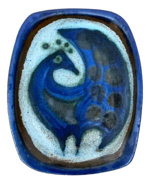 Ceramic Plate with Animal Design