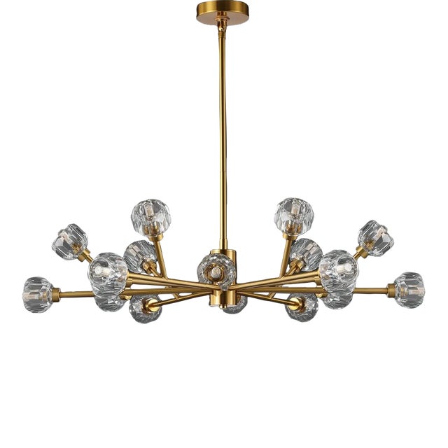 Breyer Crystal Chandelier - Gold For Sale