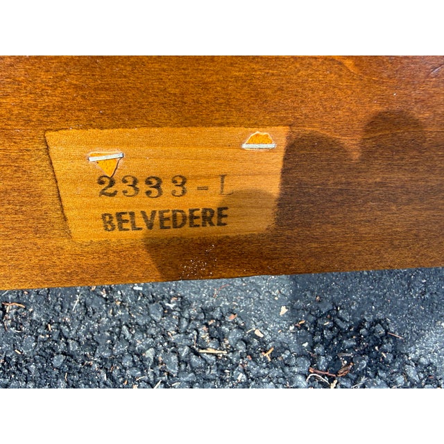 Wood Mid 20th Century Kindel Neoclassical Style Walnut King-Size Headboard For Sale - Image 7 of 14